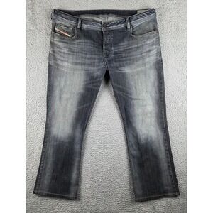 Diesel Zathan Jeans Mens 40x32 (40x29) Blue Medium Wash Regular Bootcut Denim